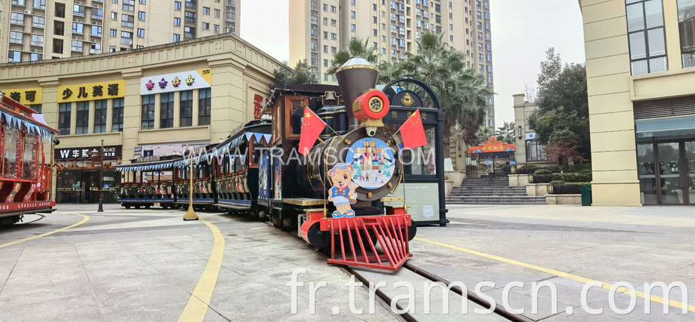 sightseeing train in shopping mall